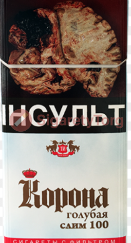 Корона слим 100 голубая фото 2